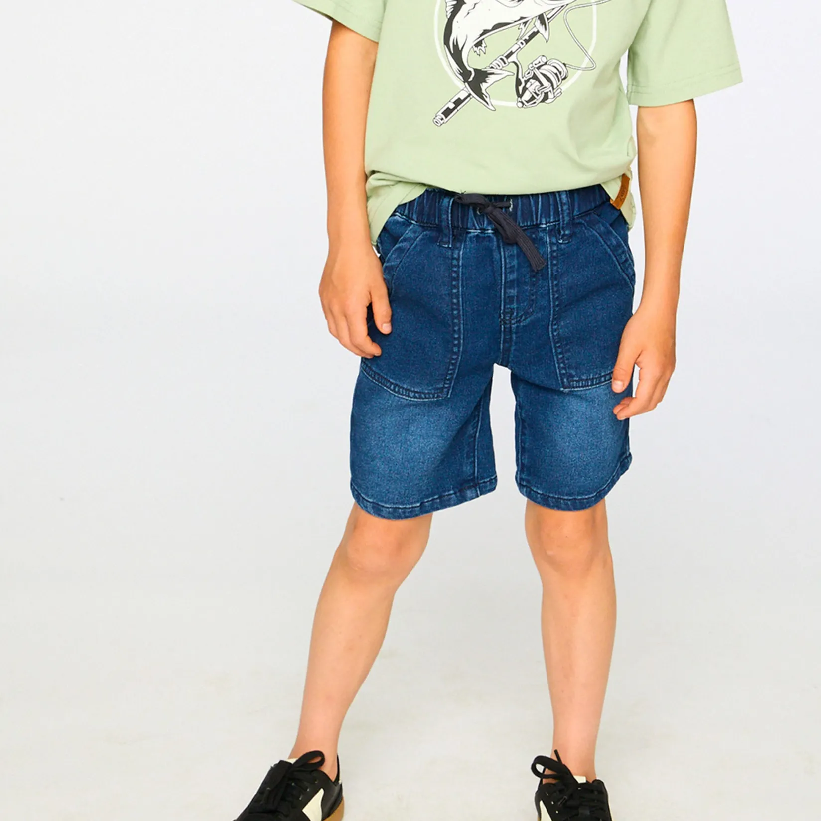 Shorts & Bermuda>Deux par Deux Short 3-6 Denim