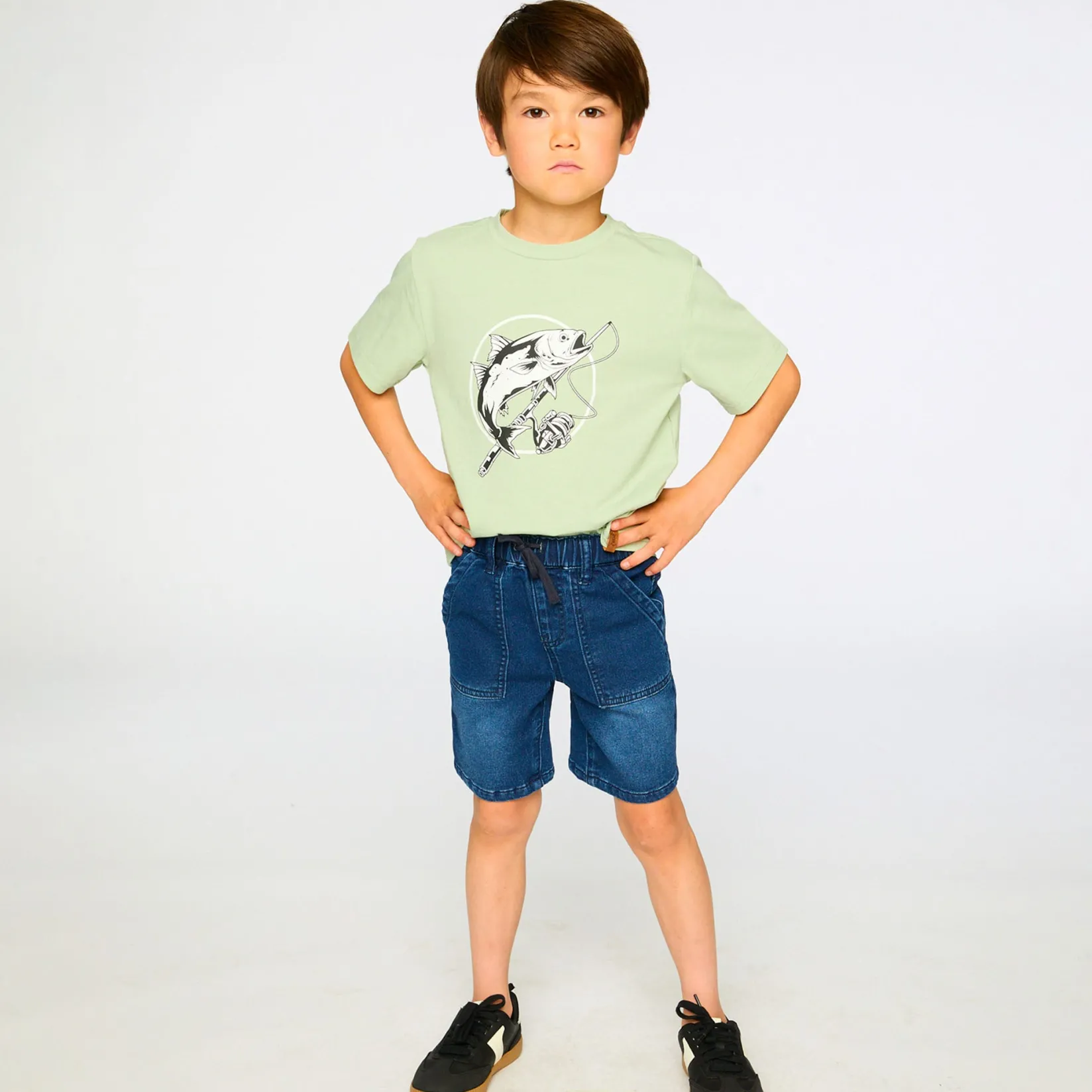 Shorts & Bermuda>Deux par Deux Short 3-6 Denim