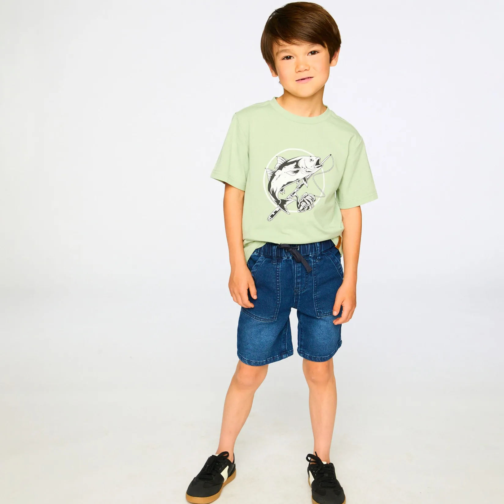Shorts & Bermuda>Deux par Deux Short 3-6 Denim