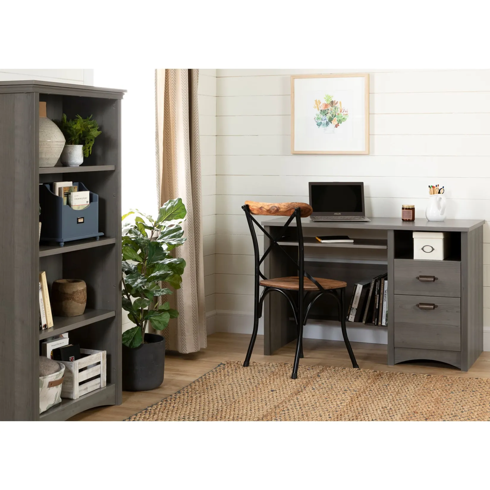 New Desk - Gascony Gray Maple Desk