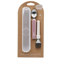 Breastfeeding|Tableware>Melii Detachable Spoon&Fork-Pink