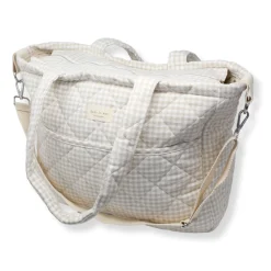 Clearance Diaper Bag - Gingham Beige Diaper Bags|Diaper Bags