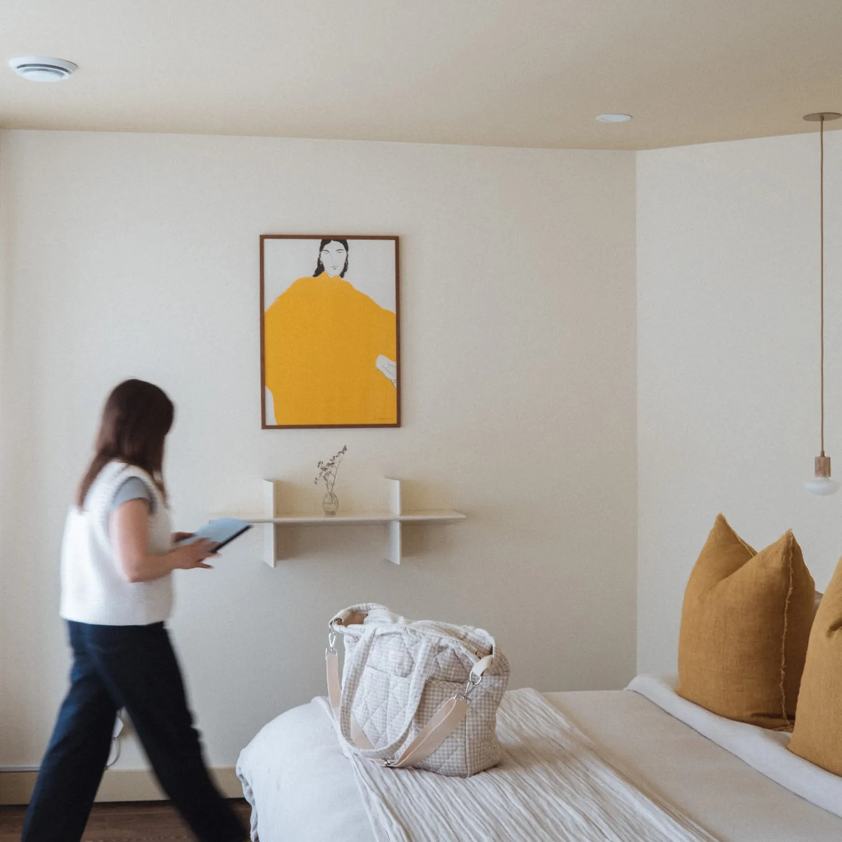 Clearance Diaper Bag - Gingham Beige Diaper Bags|Diaper Bags