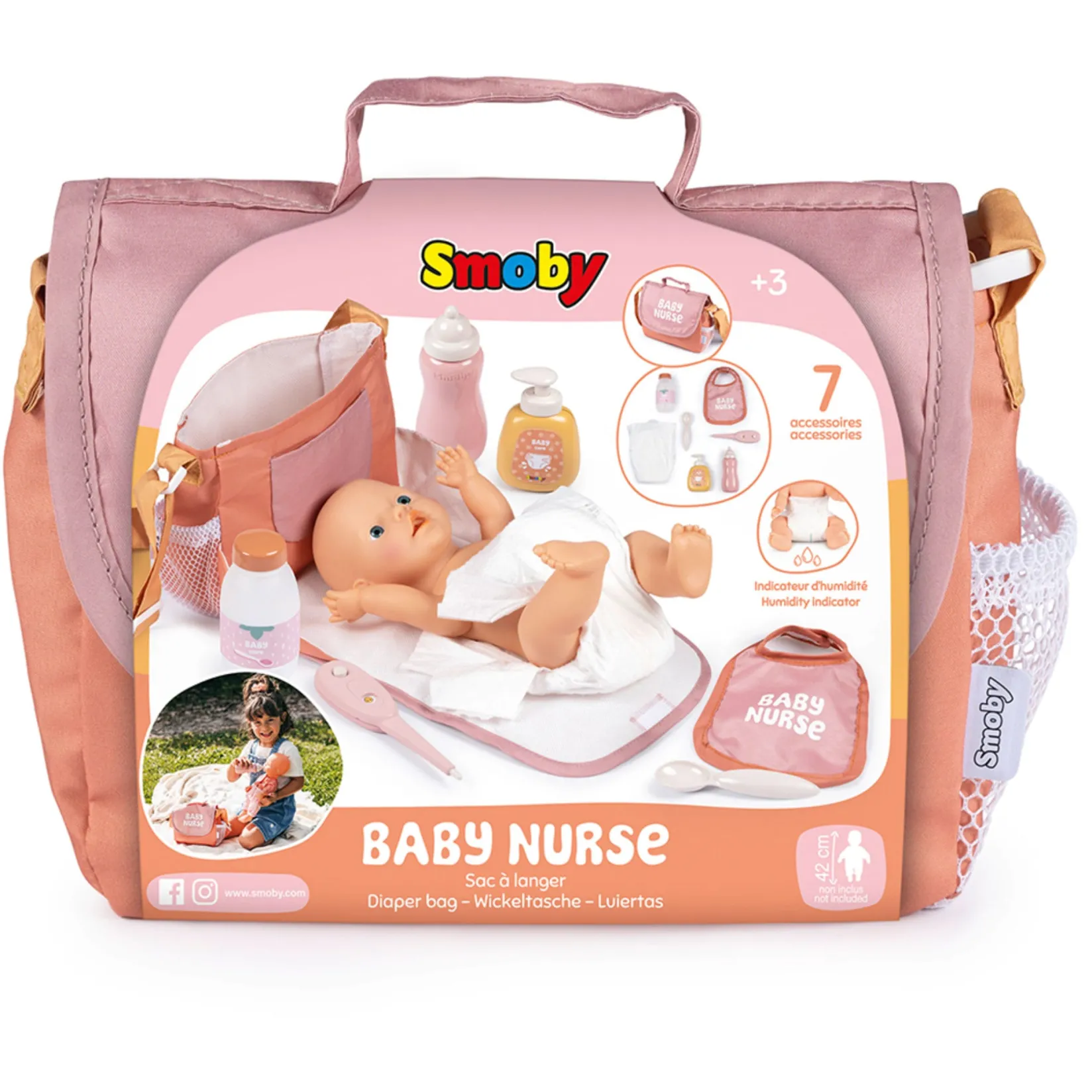 Hot Diaper Bag for Doll - 8 Pieces Dolls