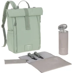 Sale Diaper Bag Rolltop - Sage Diaper Bags|Diaper Bags