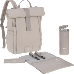 Diaper Bags|Diaper Bags>Lassig Diaper Bag Rolltop - Taupe