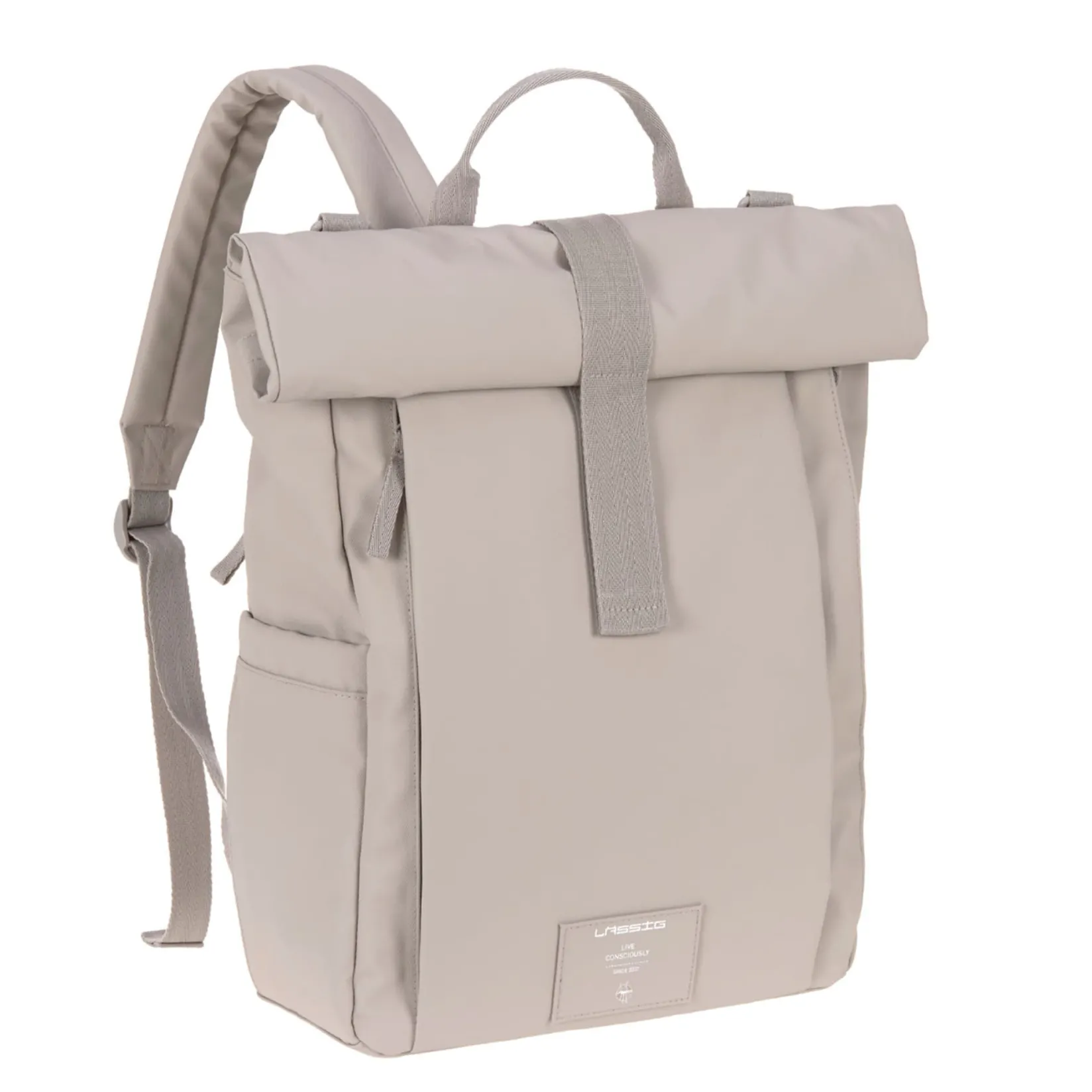 Diaper Bags|Diaper Bags>Lassig Diaper Bag Rolltop - Taupe