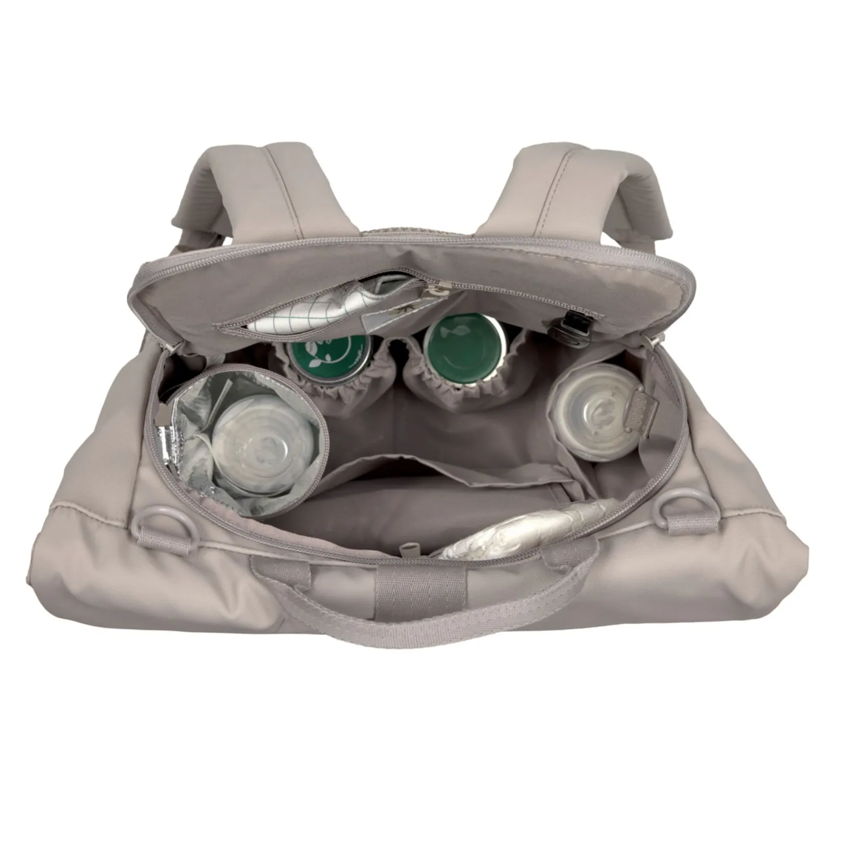 Diaper Bags|Diaper Bags>Lassig Diaper Bag Rolltop - Taupe