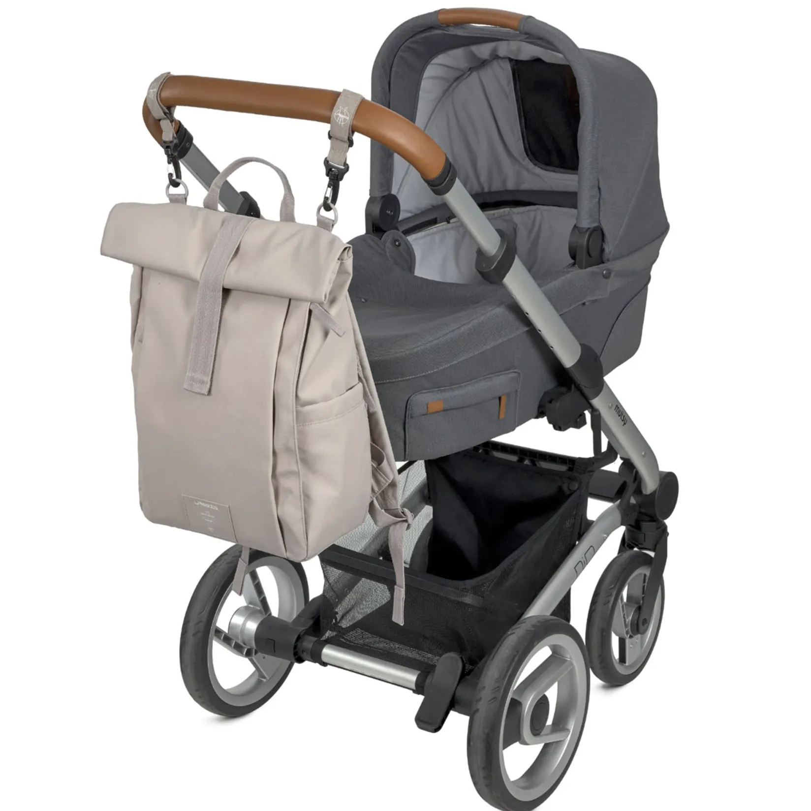 Diaper Bags|Diaper Bags>Lassig Diaper Bag Rolltop - Taupe