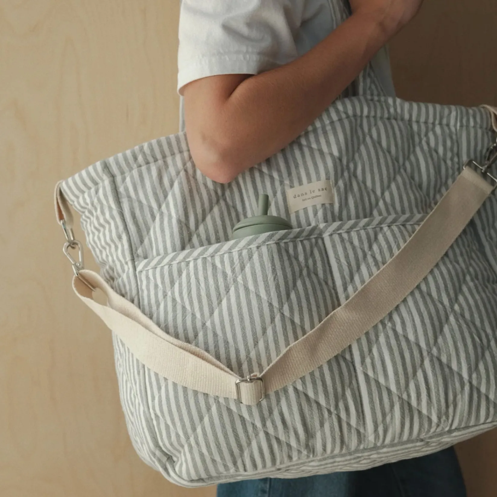 Diaper Bags|Diaper Bags>Dans Le Sac Diaper Bag-sage Strippe