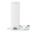 Diaper Pails>Diaper Genie Patinum Pail - White (18 bags)