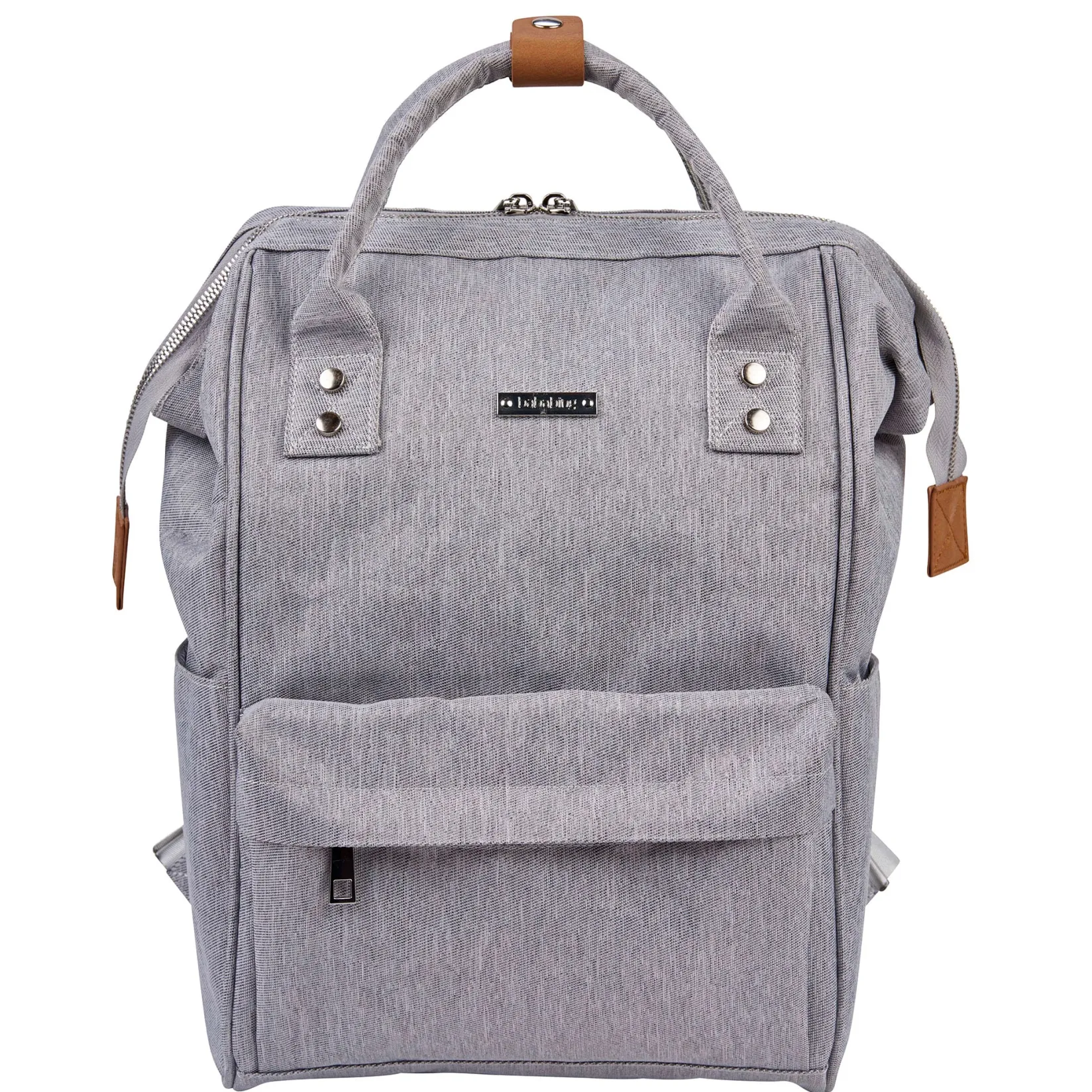 Diaper Bags|Diaper Bags>Bababing Diapers Backpack Mani - Grey Marl