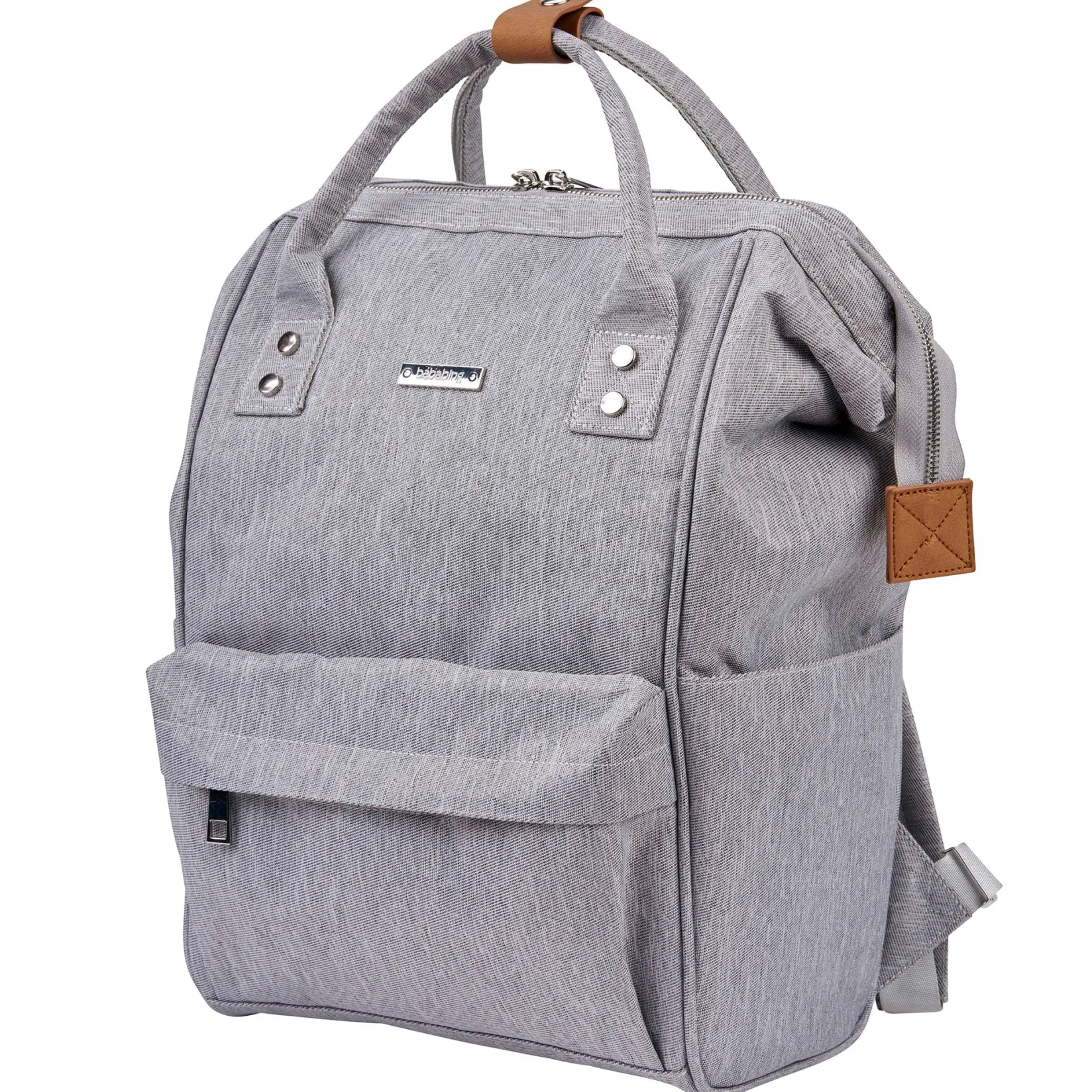 Diaper Bags|Diaper Bags>Bababing Diapers Backpack Mani - Grey Marl