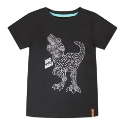 Tops>Deux par Deux Dino Boys T-shirt 3-6 Black