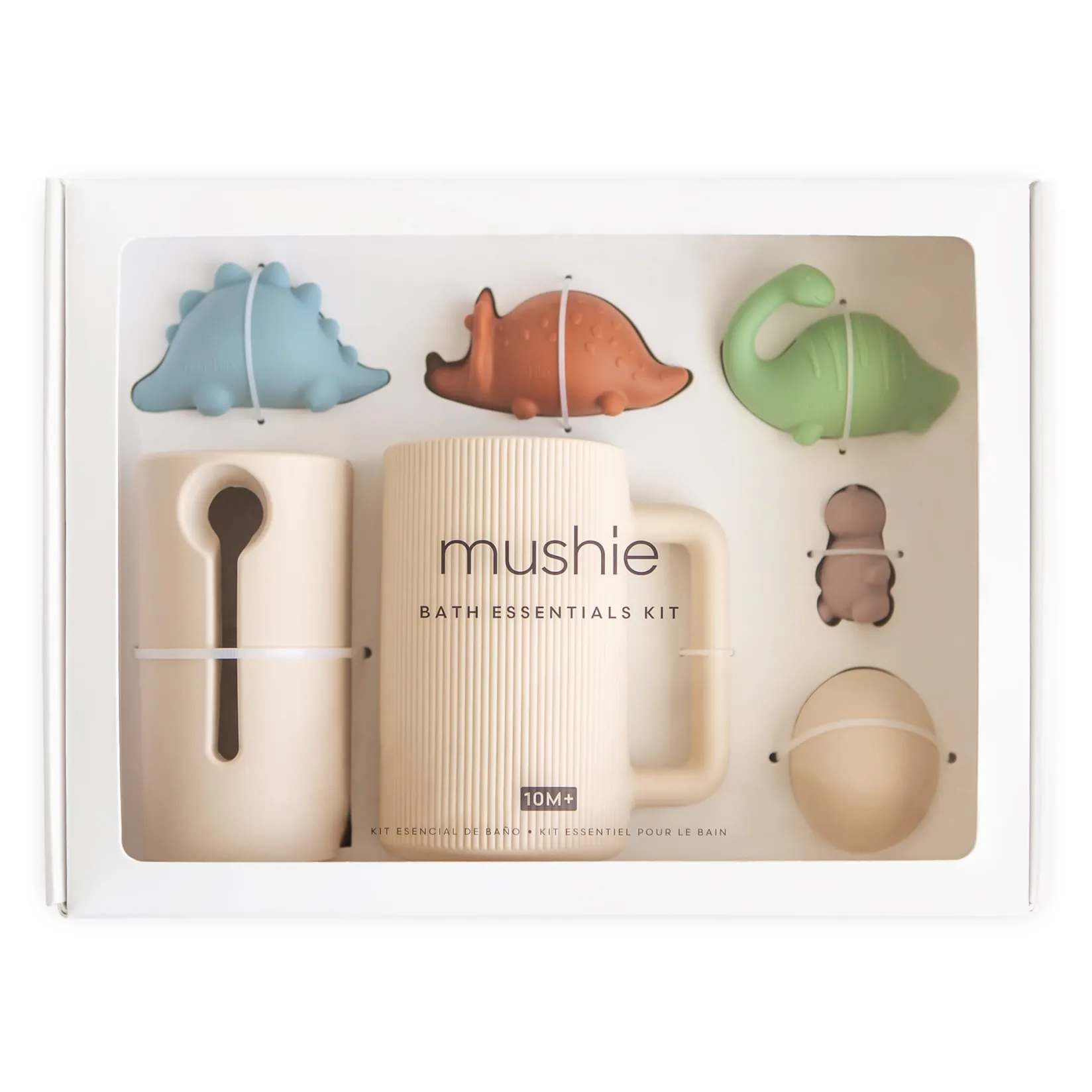 Bath Toys|Bath Accessories>Mushie Dino Mold Free Bath Play Set
