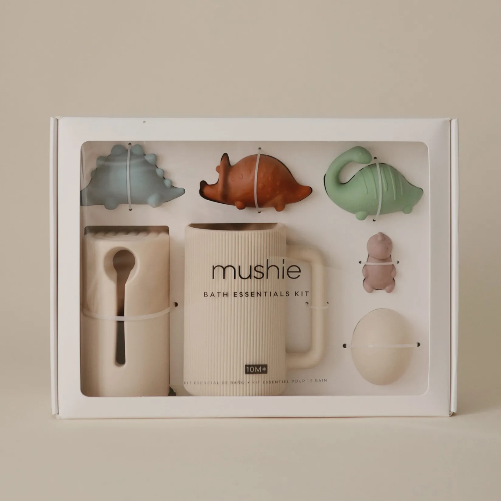 Bath Toys|Bath Accessories>Mushie Dino Mold Free Bath Play Set