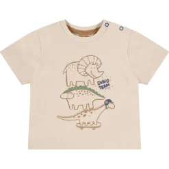 Outfit Sets>Up Baby Dino Team 2 Piece Set 3-24m Beige