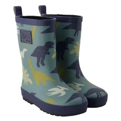 Mid-Season Boots|Rain Boots>Deux par Deux Dinos Rain Boots 4-3 Green