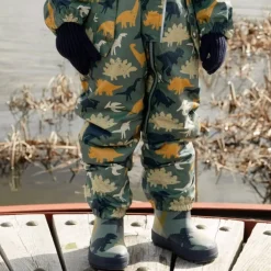 Mid-Season Boots|Rain Boots>Deux par Deux Dinos Rain Boots 4-3 Green