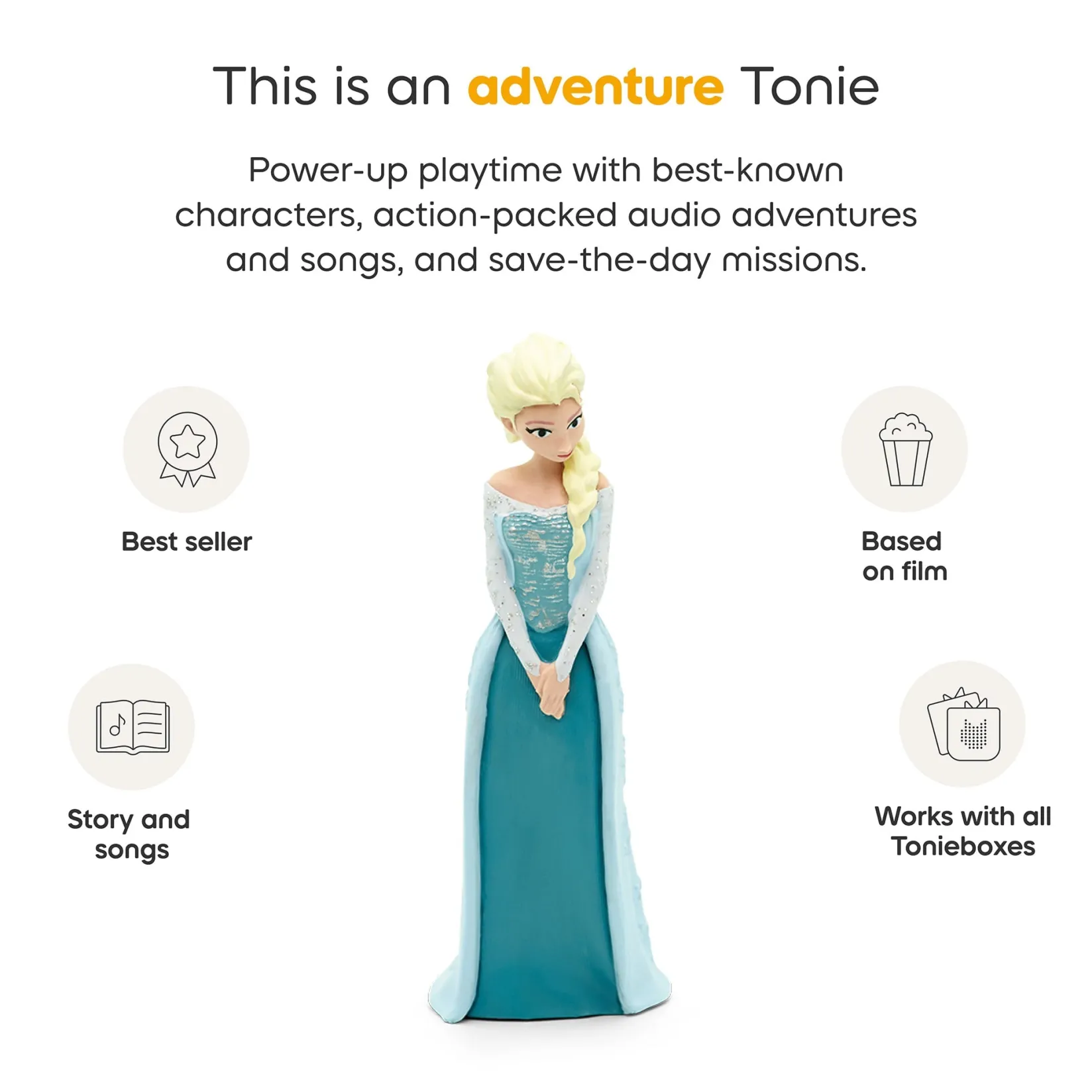 Motorized & Electronic>Tonies Disney Frozen Elsa Tonie Figurine (English)