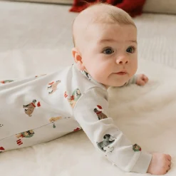 Pajamas|Pyjamas>Petit Lem Dogs Pajamas 0-24m Grey