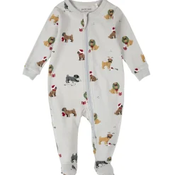 Pajamas|Pyjamas>Petit Lem Dogs Pajamas 0-24m Grey