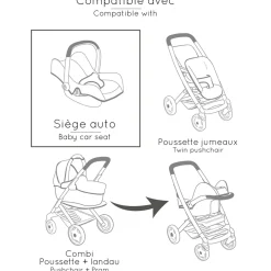 Doll Chair 3 In 1 - Beige Dolls
