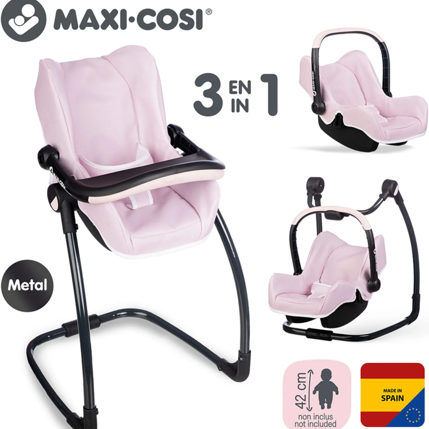 Sale Doll Chair 3 In 1 - Pink Dolls