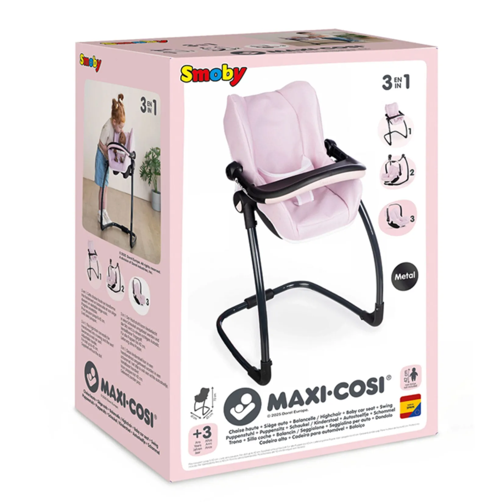 Sale Doll Chair 3 In 1 - Pink Dolls
