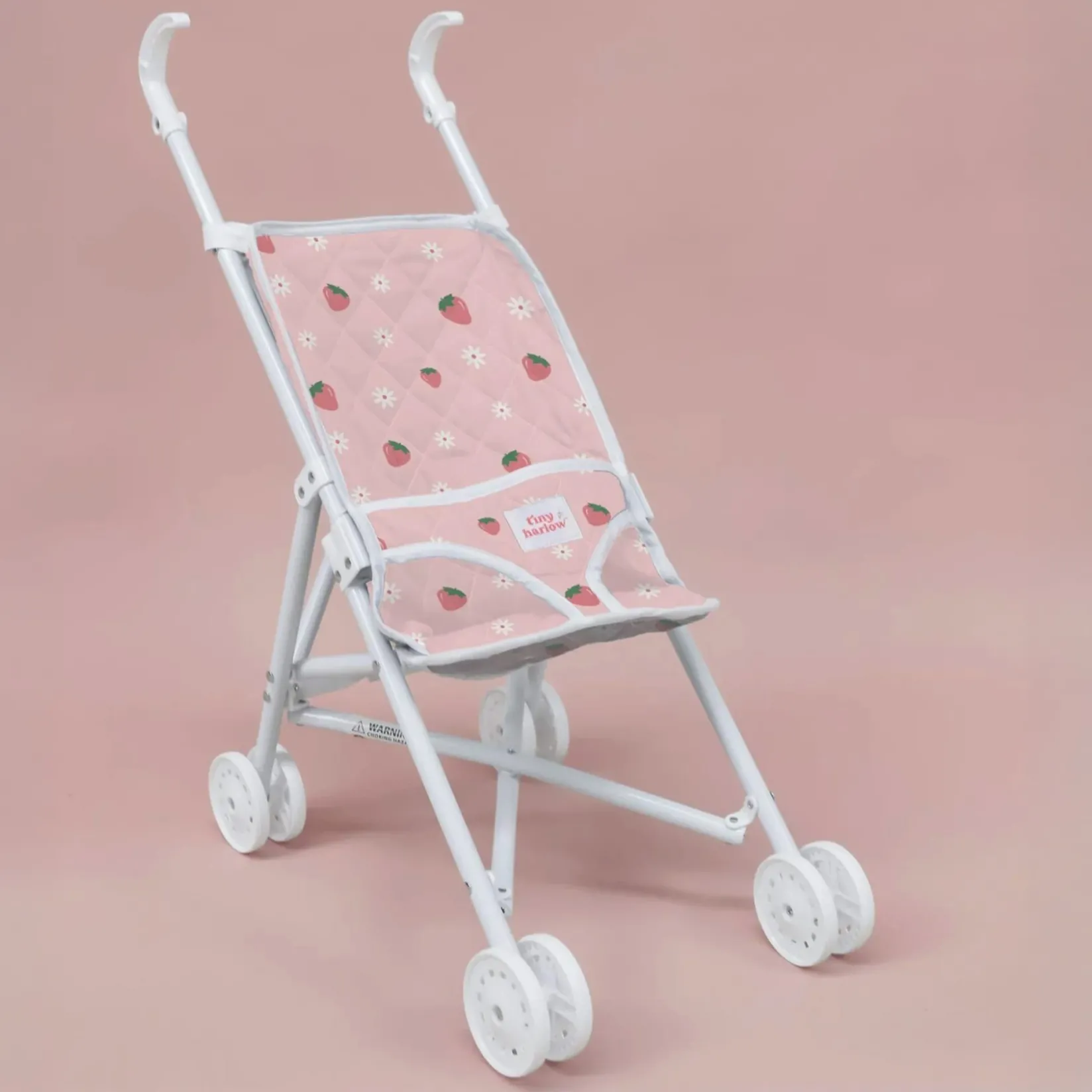 Dolls>Tiny Harlow Doll Stroller - Strawberry