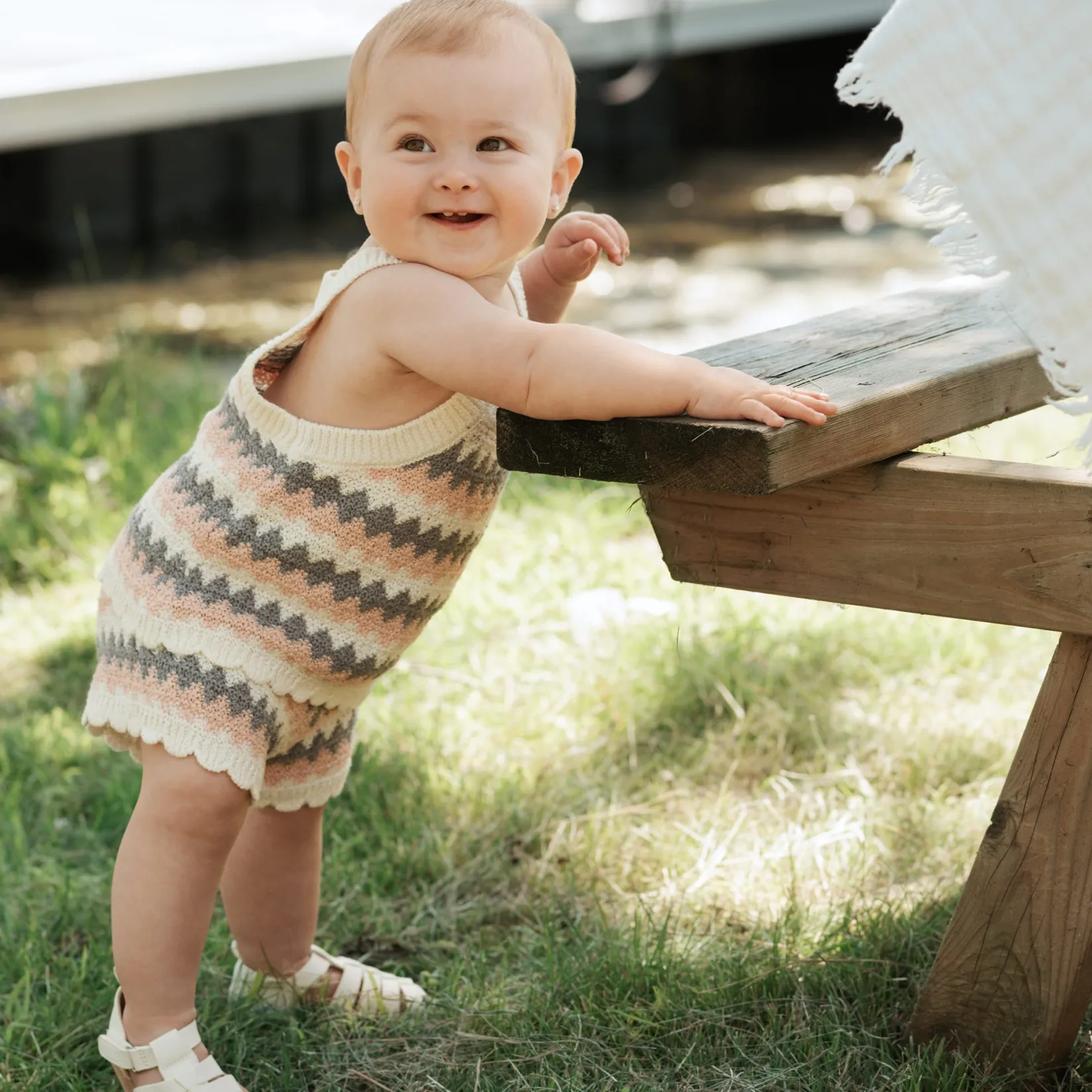 Best Dolphins Knit Set 3-24m Dresses, Skirts & Outfits