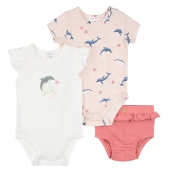 Outlet Dolphins 3pc Set 3-24m Dresses, Skirts & Outfits