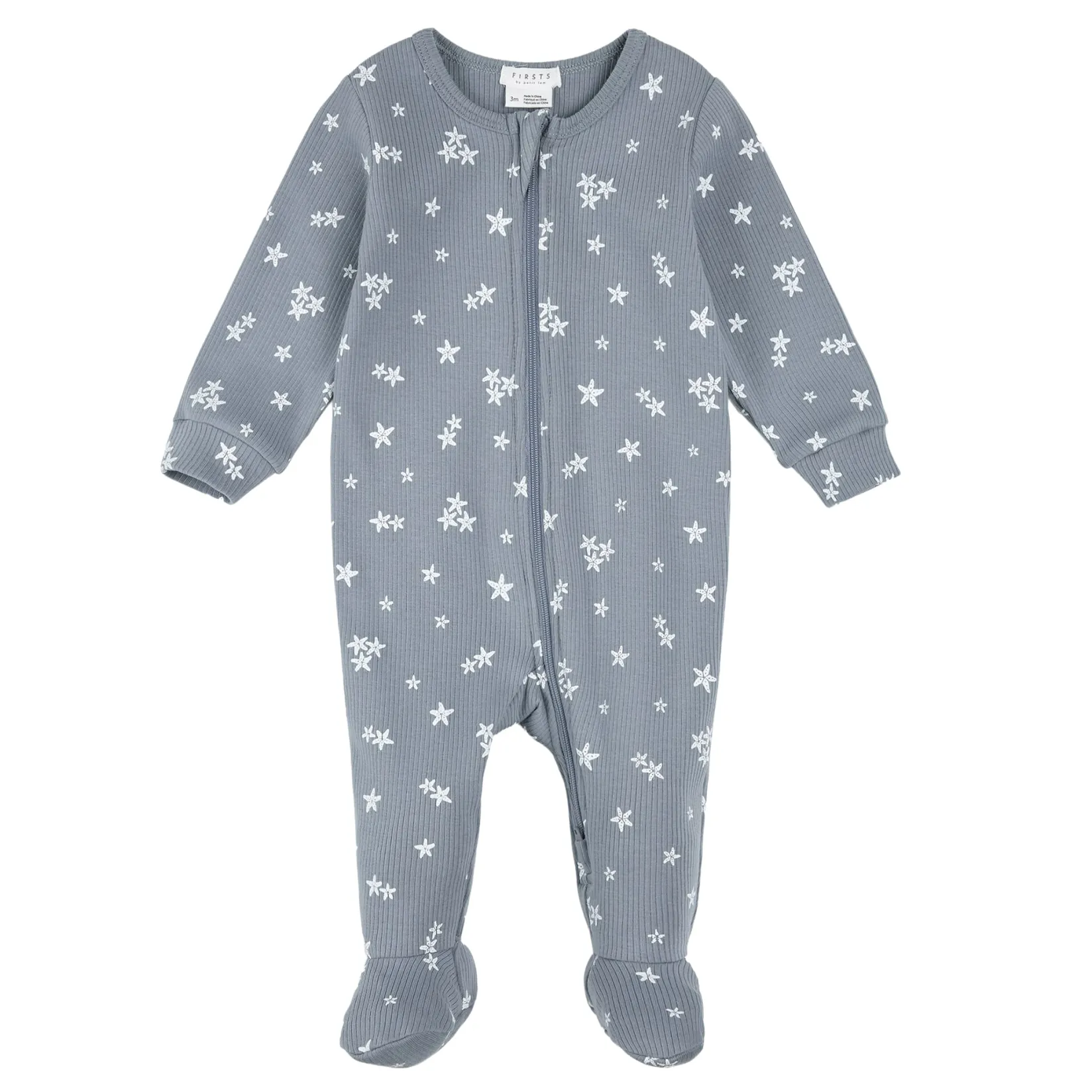 Outlet Dolphins Ribbed Pajamas 0-12m Pajamas|Pyjamas