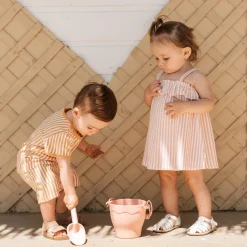 Dresses, Skirts & Outfits>Firsts par Petit Lem Dolphins Striped Dress 3-24m Pink