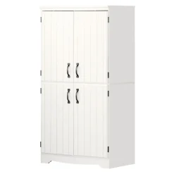 4-Door Storage Cabinet - Farnel Pure White Storage Furniture