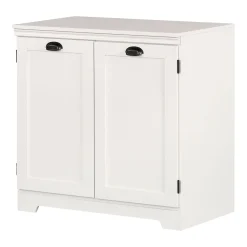 Clearance 2-Door Storage Cabinet - Farnel Pure White Storage Furniture