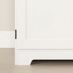 Clearance 2-Door Storage Cabinet - Farnel Pure White Storage Furniture