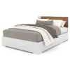 Hot Double Bed - White Walnut Twin, Full & Queen Beds