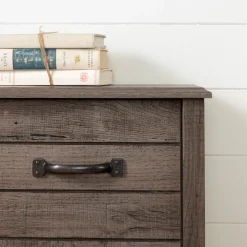 Double Bed and Headboard Set - Ulysses Fall Oak Twin, Full & Queen Beds