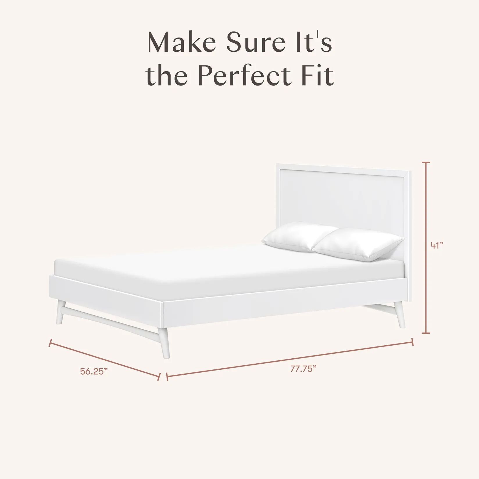 Twin, Full & Queen Beds>Babyletto Double Bed Bondi - White