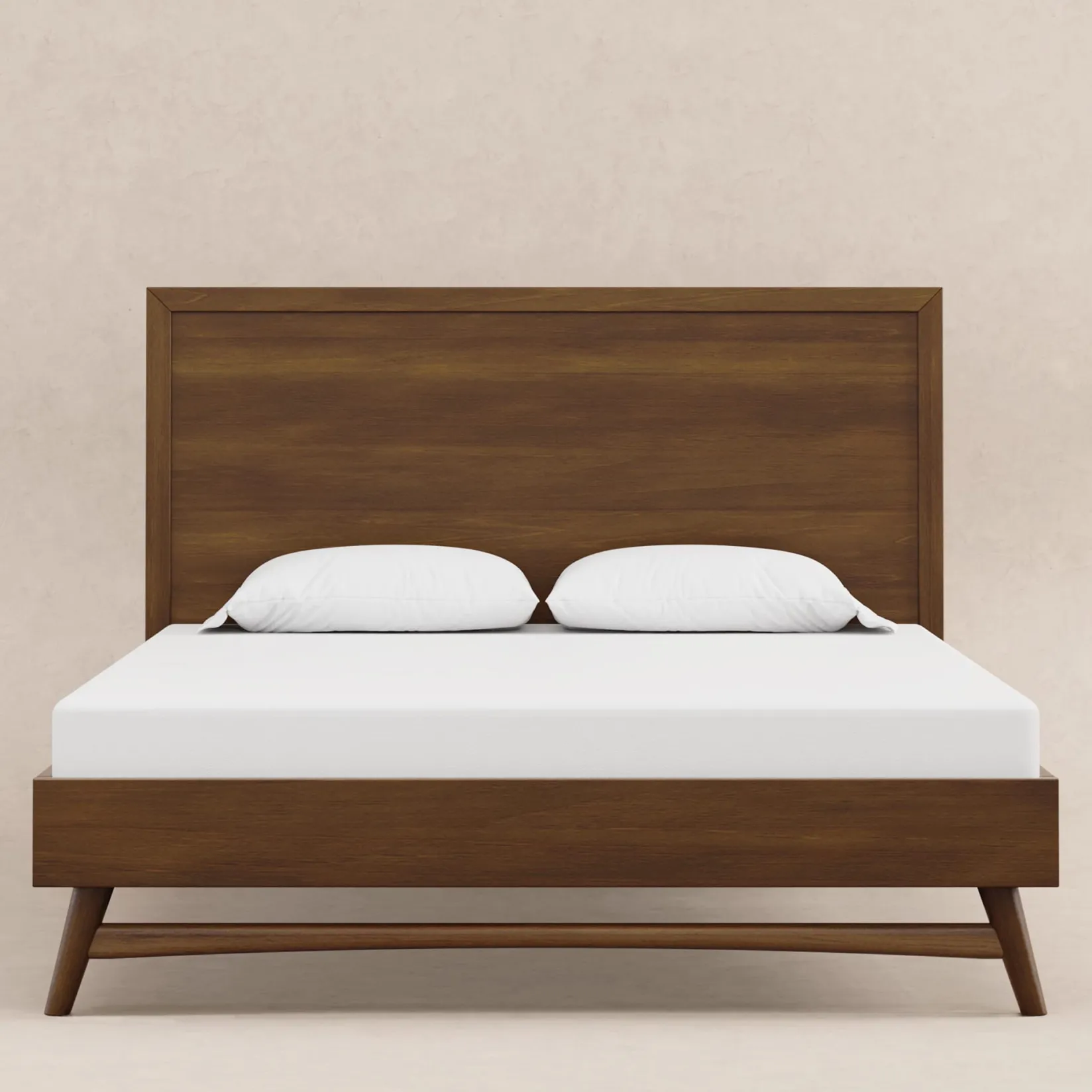 Double Bed Bondi - Walnut Natural Twin, Full & Queen Beds
