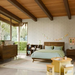 Double Bed Bondi - Walnut Natural Twin, Full & Queen Beds