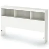 Twin, Full & Queen Beds>South Shore Double Bookcase Headboard Spark - Pure White