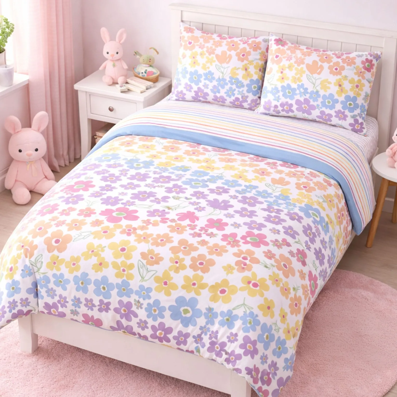 Hot Double Comforter Set - Flowers Kids Comforters & Quilts|Full & Queen Size Bedding
