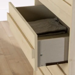 Outlet 4-Drawer Chest - August Bleached Oak Storage Furniture