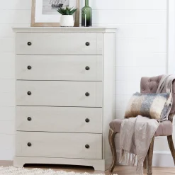 Storage Furniture>South Shore 5-Drawer Chest - Avilla Winter Oak