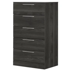 5-Drawer Chest - Step One Essential - Gray Oak Storage Furniture