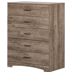 Storage Furniture>South Shore 5-Drawer Chest - Step One Weathered Oak