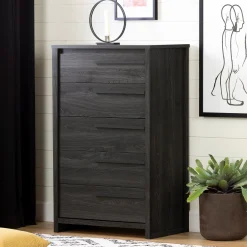 Sale 5-Drawer Chest - Tao Gray Oak Storage Furniture