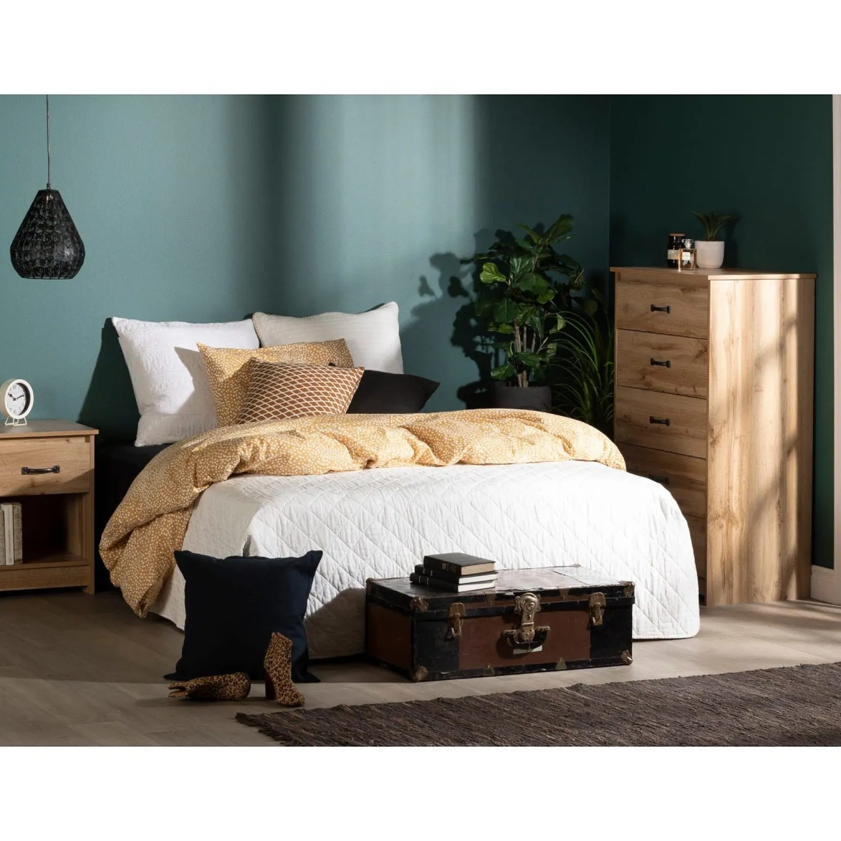 Discount 5-Drawer Chest - Tassio Nordik Oak Storage Furniture